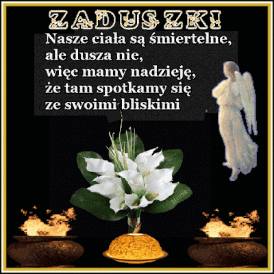 Płonące znicze czas zadumy